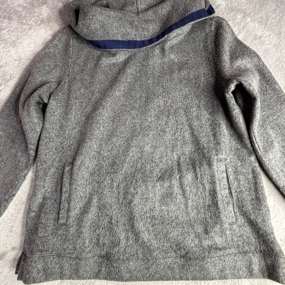 Vineyard Vines Pullover Women Medium Gray Funnel Neck Kangaroo Pocket 2K0405